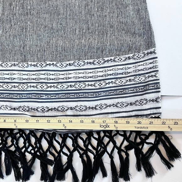 VICTORIAS SECRET LONG FRINGED TANK RACERBACK SZ S/P COTTON AZTEC COWGIRL BOHO - Picture 9 of 10